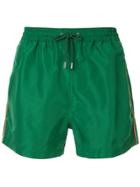 Paul Smith Side Stripe Swim Shorts - Green