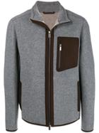 Ermenegildo Zegna Contrast Pocket Zipped Jacket - Grey