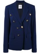 Rossella Jardini - Double-breasted Blazer - Women - Polyester/acetate/triacetate/viscose - 46, Blue, Polyester/acetate/triacetate/viscose