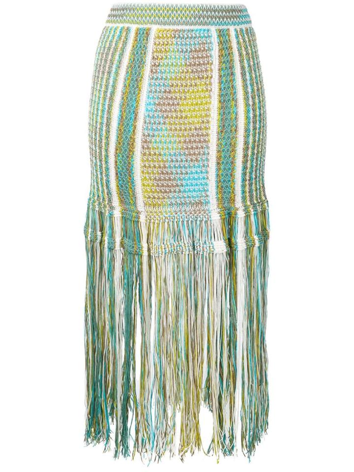 M Missoni Knitted Skirt - Blue