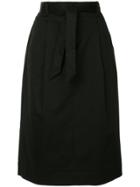 Ymc High-waisted Midi Skirt - Black