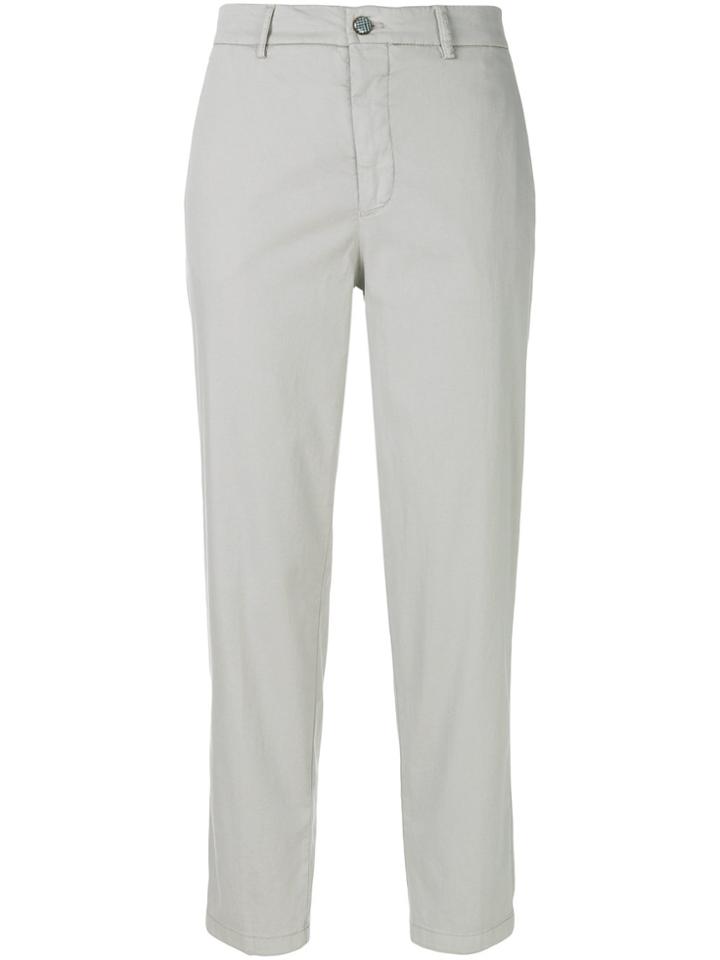 Berwich Cropped Tailored Trousers - Grey