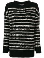 Ermanno Scervino Striped Jumper - Black