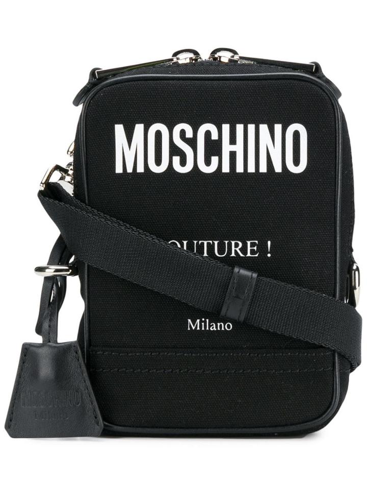 Moschino Camera-style Logo Bag - Black