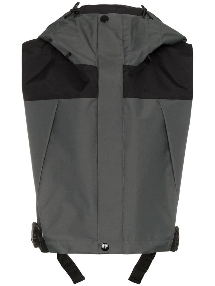 Facetasm Hooded Nylon And Resin Gilet - Grey