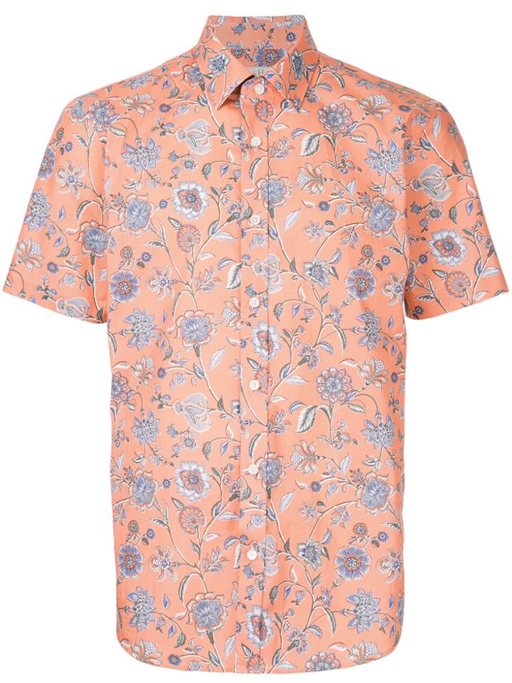 Gieves & Hawkes Floral Print Shirt - Yellow & Orange