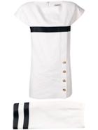 Chanel Vintage 1980's Blouse & Skirt Set - White