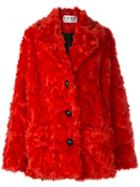 Proenza Schouler Pswl Faux Shearling Long Coat - Pink