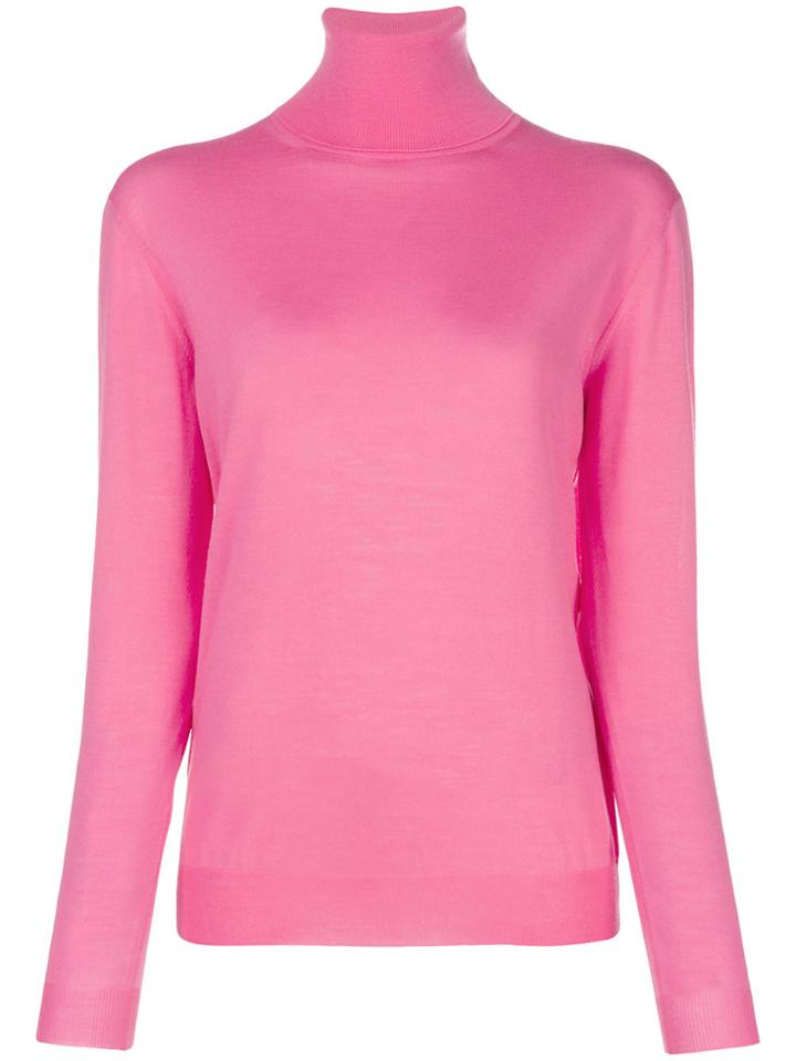 Stella Mccartney Roll Neck Top - Pink & Purple