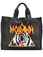 Dsquared2 Faux Fur Trim Tote - Black