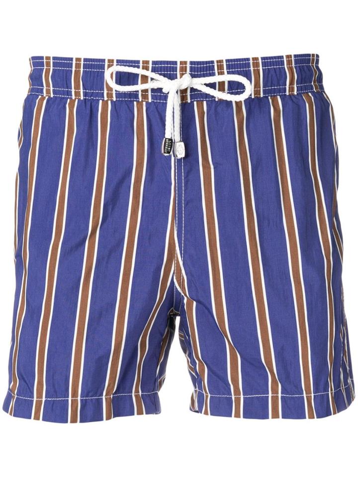 Borrelli Striped Swim Shorts - Blue