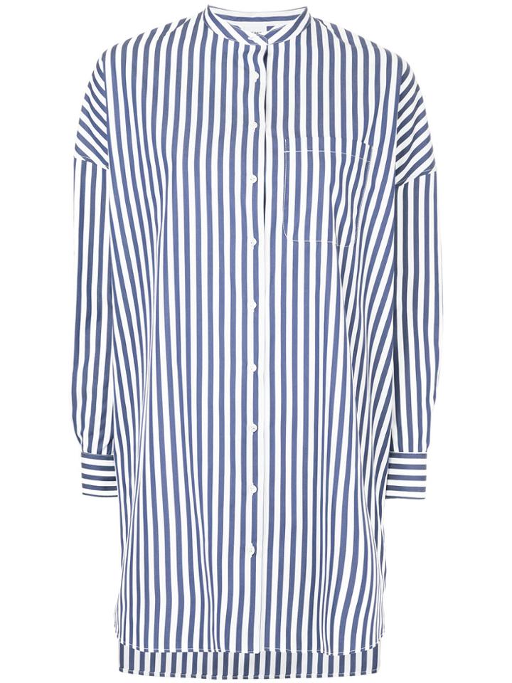 Aspesi Striped Long-sleeve Shirt - Blue