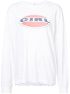 Re/done Girl Printed T-shirt - White