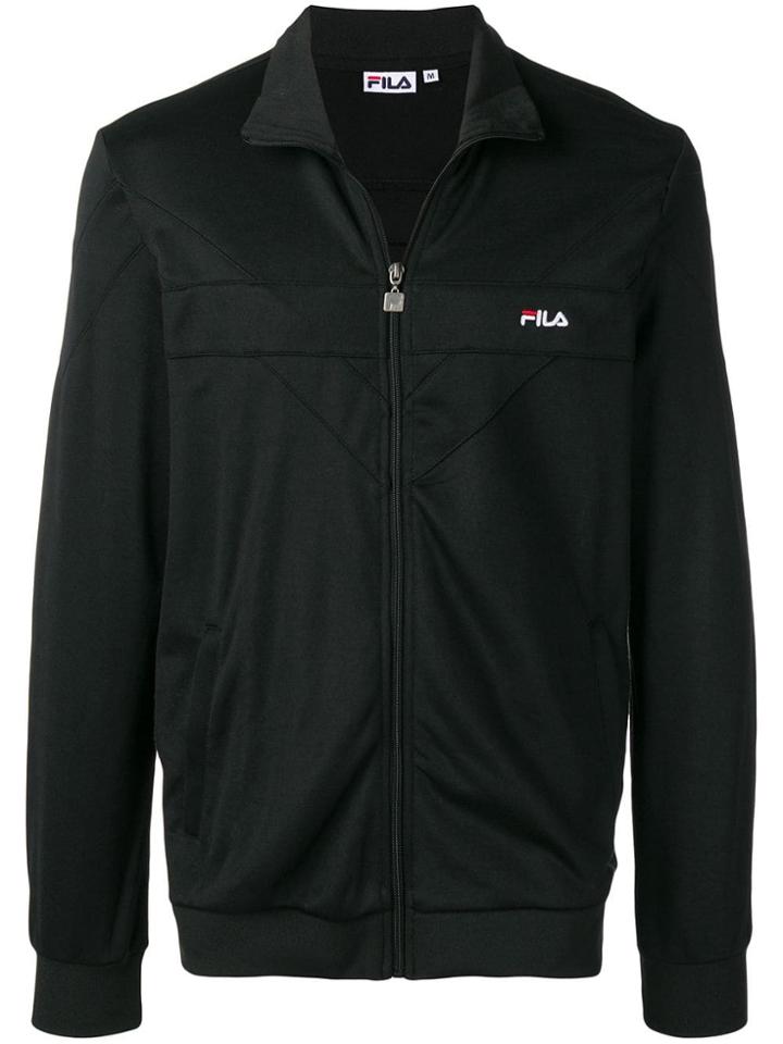 Fila Zipped Logo Sweatshirt - Black