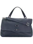 Zanellato Medium Foldover Clasp Tote Bag - Blue