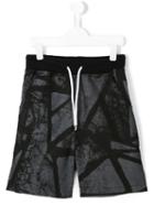 Msgm Kids Printed Shorts, Boy's, Size: 12 Yrs, Black