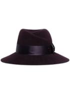 Maison Michel Virginie Bow-detail Hat - Purple