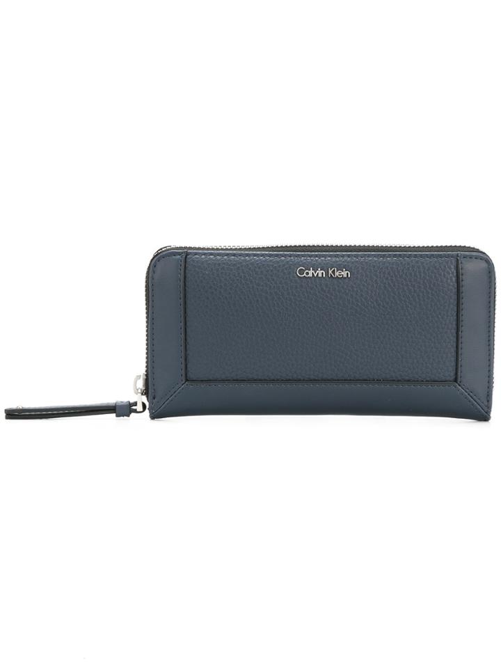 Calvin Klein Logo Continental Wallet - Blue