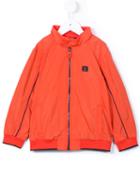 Armani Junior - Zipped Windbreaker Jacket - Kids - Polyester - 10 Yrs, Yellow/orange