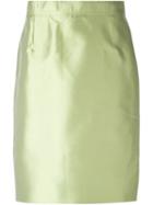 Christian Lacroix Vintage Classic Pencil Skirt, Women's, Size: 40, Green