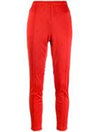 Adidas Side Stripe Track Pants - Red