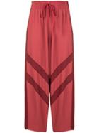 See By Chloé Stripe Detail Cropped Trousers - Red