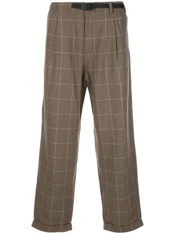 Gramicci Check-print Trousers - Brown