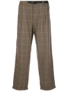 Gramicci Check-print Trousers - Brown