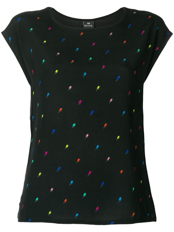 Ps By Paul Smith Micro Print T-shirt - Black
