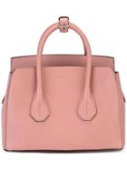 Bally Mini Tote Bag, Women's, Pink/purple, Calf Leather