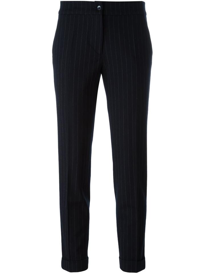 Etro Pinstripe Cropped Trousers