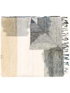 Humanoid Contrast Scarf, Women's, Beige, Organic Cotton/tussar Silk
