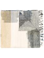 Humanoid Contrast Scarf, Women's, Beige, Organic Cotton/tussar Silk