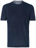 Brunello Cucinelli Round Neck T-shirt - Blue