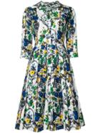 Samantha Sung - Audrey Queen Mary Dress - Women - Cotton/spandex/elastane - 4, White, Cotton/spandex/elastane