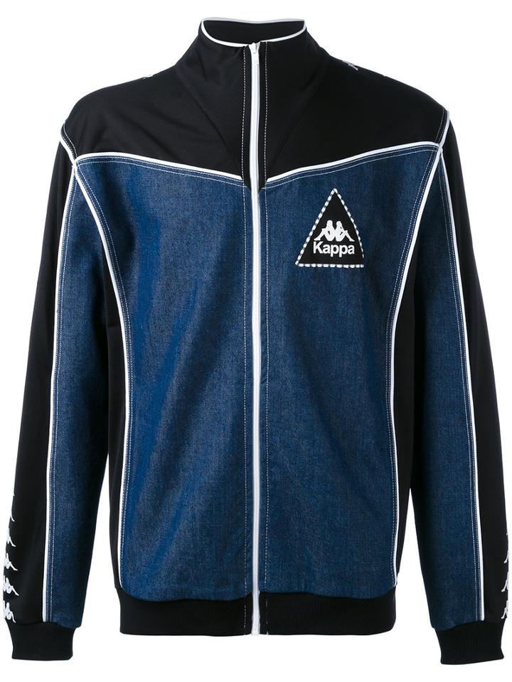 Kappa - Panel Zipped Jacket - Men - Cotton/polyester - S, Black, Cotton/polyester