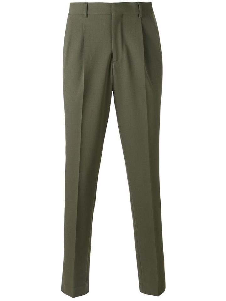 Joseph Clive Techno Trousers, Men's, Size: 50, Green, Polyester/wool/spandex/elastane/cotton