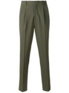 Joseph Clive Techno Trousers, Men's, Size: 50, Green, Polyester/wool/spandex/elastane/cotton