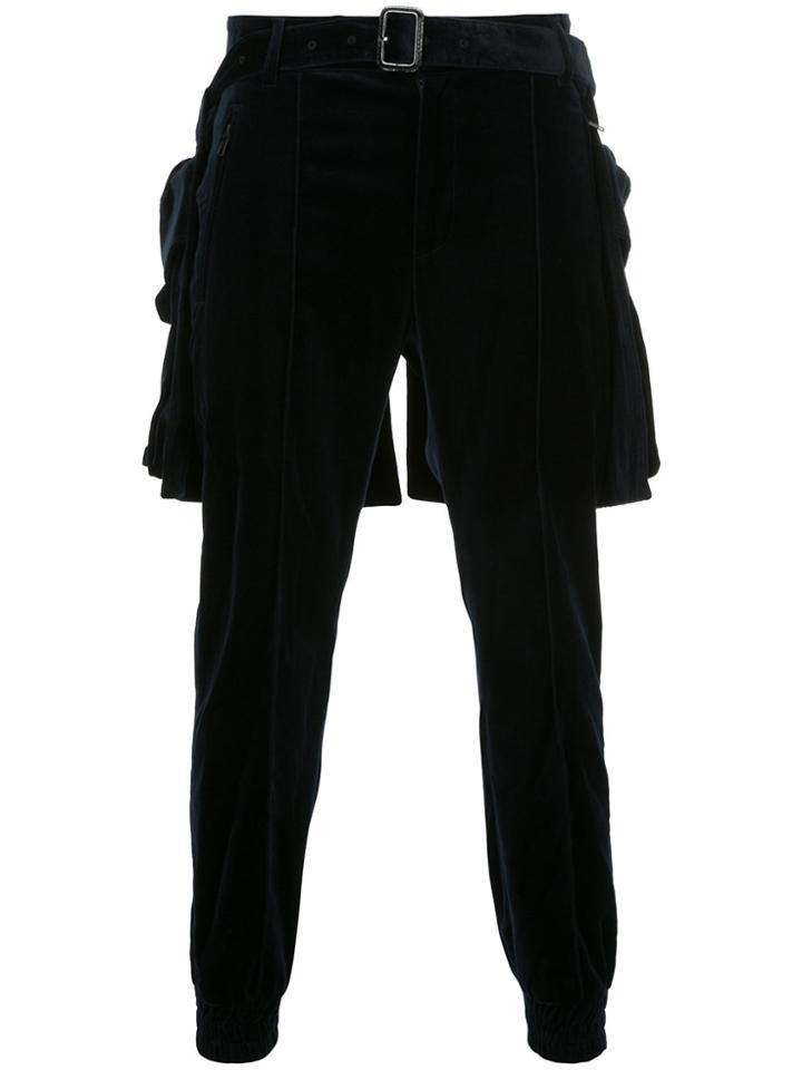 Juun.j Layered Trousers - Blue