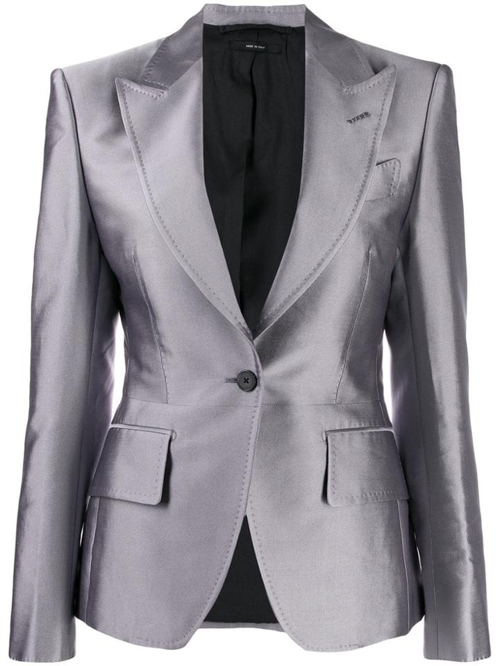 Tom Ford Classic Single-breasted Blazer - Grey