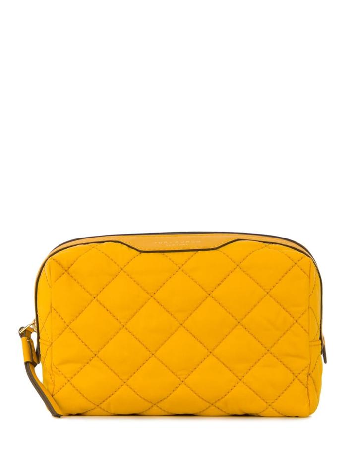 Tory Burch Perry Quilted Cosmetics Bag - Yellow