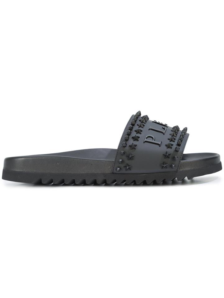 Philipp Plein Every Night Slides - Black