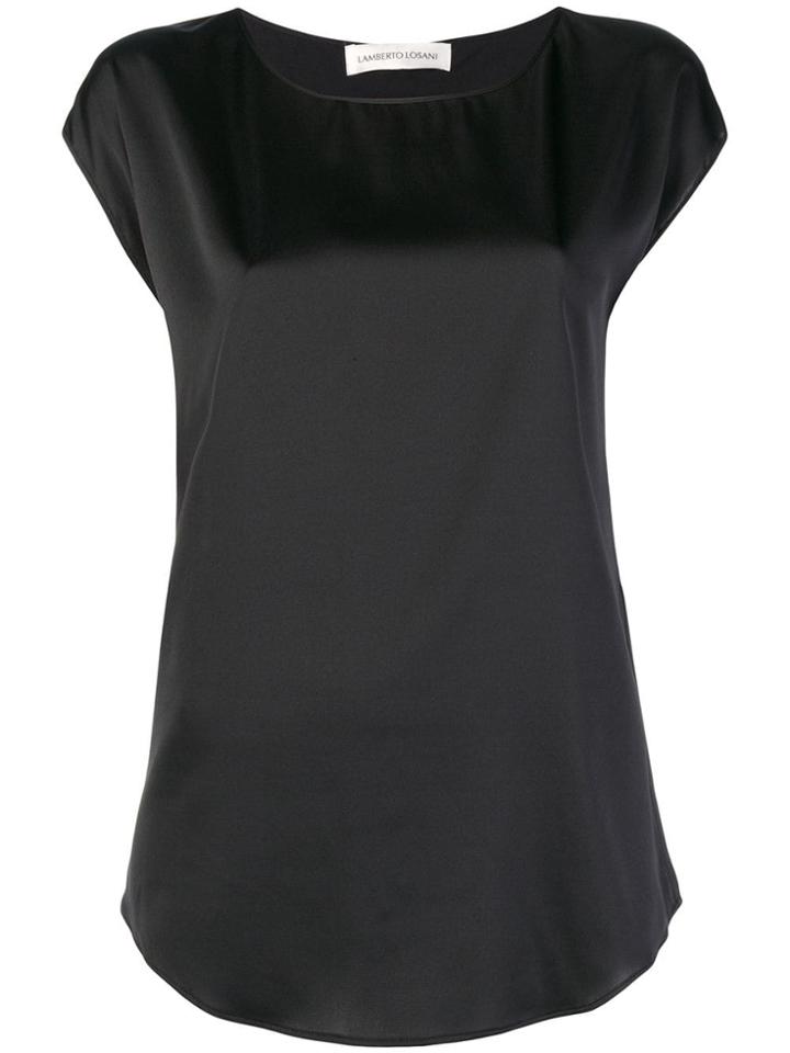 Lamberto Losani Short Sleeved Blouse - Black