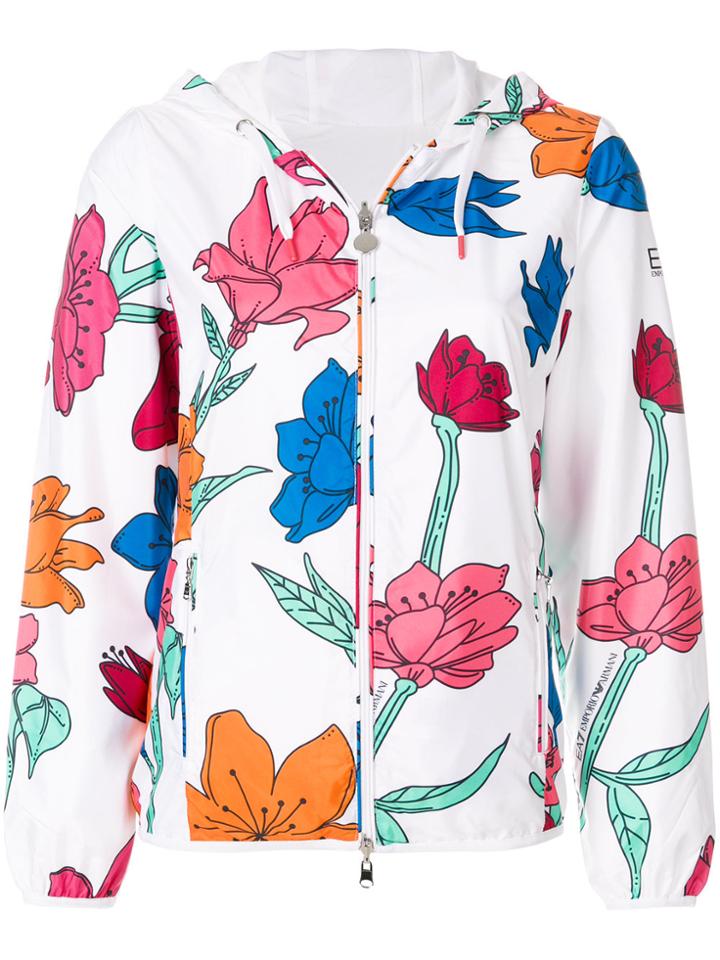 Ea7 Emporio Armani Floral Windbreaker - Multicolour