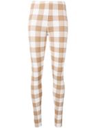 Jil Sander Gingham Check Leggings - Brown