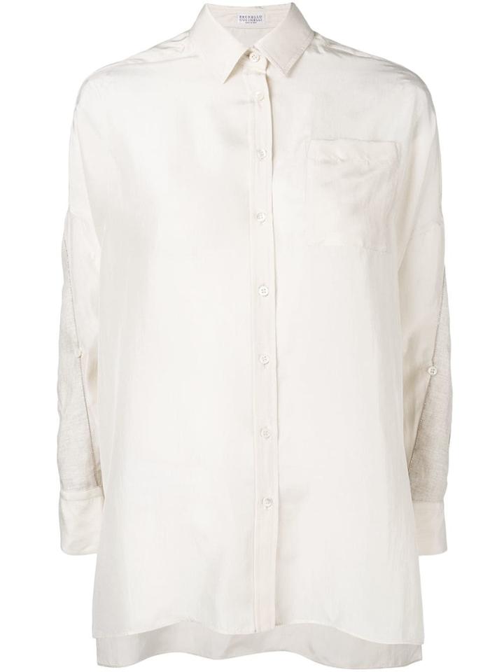 Brunello Cucinelli Loose Fit Shirt - Neutrals