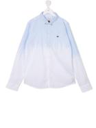 Armani Junior Stripe Detail Shirt, Boy's, Size: 15 Yrs, White