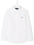 Ralph Lauren Kids Teen Logo Embroidered Shirt - White