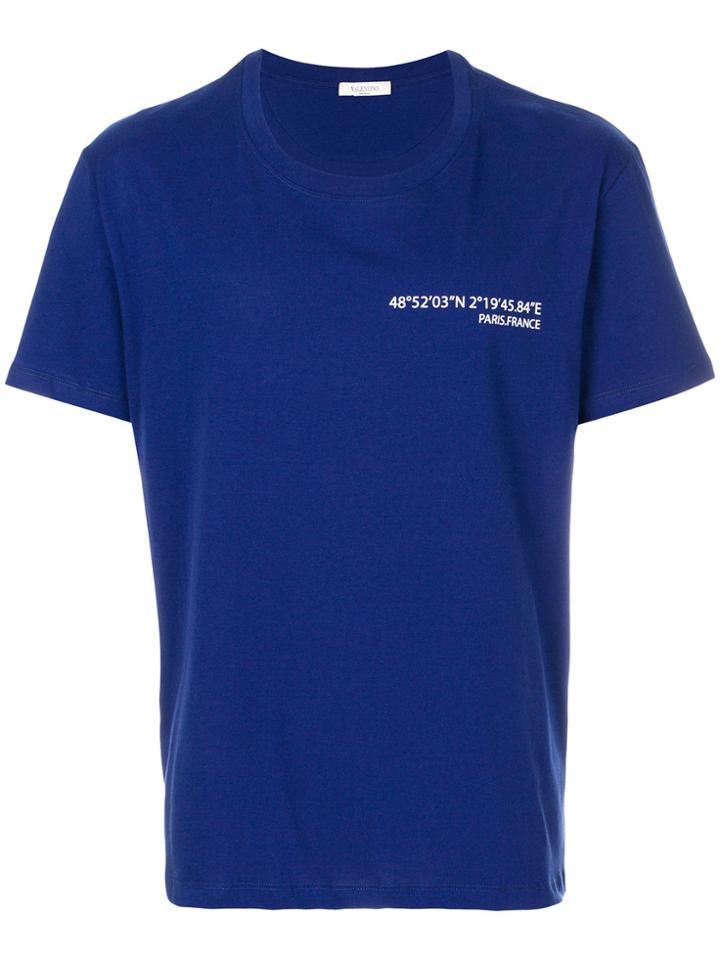 Valentino Anywhen Printed T-shirt - Blue