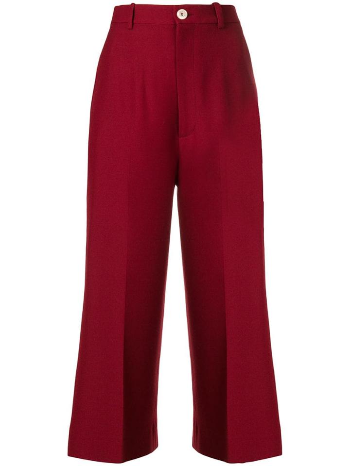 Gucci Cropped Trousers - Red